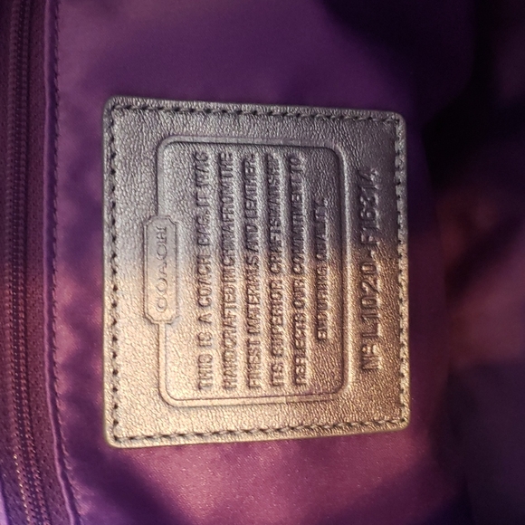 Coach Silver Canvas satchel - Picture 4 of 5